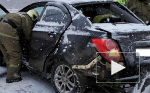 В сети опубликовали видео массового ДТП в Башкирии с видеорегистратора пострадавшей машины