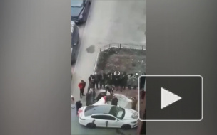 В Шушарах во дворе дома на свадьбу зарезали барана