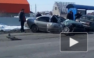 Жуткие кадры из Алтая: трассу не поделили 4 автомобиля