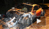 В Москве сгорел Ferrari, простоявший на парковке несколько лет