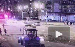 Видео: на перекрестке проспекта Ветеранов и улицы Солдата Корзуна сбили пешехода