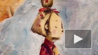 На Чехова появилось граффити с девочкой в стиле Миядзаки