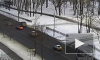 В Красном Селе авария двух автоледи попала на камеру видеорегистратора