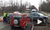 Видео из Москвы: дорогу не поделили три авто