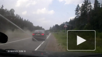На Приморском шоссе водитель уснул за рулем и вылетел на встречку