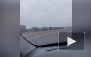 По дороге к Минску заметили военную технику