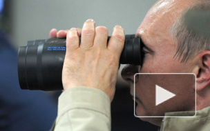 Путин пролетел над зоной военных маневров