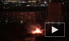 На Русановской улице горит здание рядом с избирательным участком