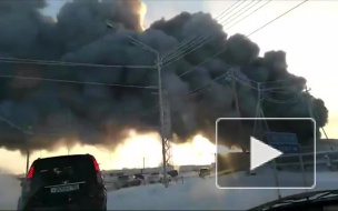 Страшный пожар на нефтяных складах в ХМАО сняли на видео со всех сторон