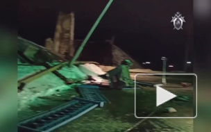Опубликовано видео обрушенного автомобильного моста в Оренбурге