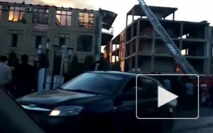 Появилось видео жесткого пожара в Ингушетии