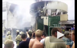 Страшный пожар на Центральном рынке в Ростове попал на видео