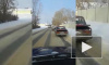 Видео: "Жигули" на лыжах проехались по улицам Кемерова
