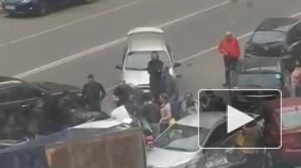 Видео: в Кудрово произошла массовая авария