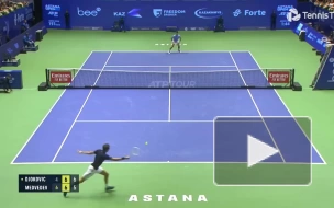 Медведев уступил Джоковичу в полуфинале турнира в Астане