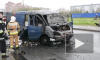 В Сеть попала видеозапись пожара в автомобиле в Санкт-Петербурге