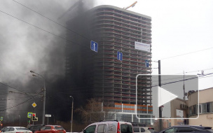 Видеокадры пожара на Мосфильмовской появились в интернете