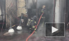 Появилось видео тушения пожара на складе красок в Петербурге