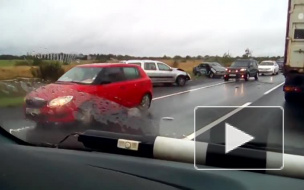 На видео попало смертельное ДТП на Мурманском шоссе