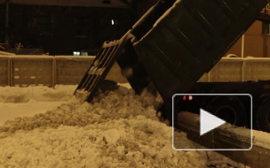 В Петербурге начинают снос рекламных щитов, мешающих уборке снега