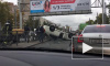 Видео: После массового ДТП на Пискаревском перевернулись две машины