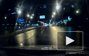 Ночная погоня за BMW по Ленинскому проспекту попала на видео 