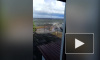 Смотрители маяка Толбухин сняли на видео штормовые волны