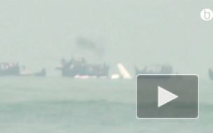 Появилось видео с места падения транспортного Ан-26 в Бангладеше