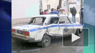 В Москве Ниссан на красный протаранил полицейское авто - один погиб, трое в реанимации