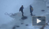 Очевидцы сняли на видео детей, бегающих по тонкому льду на Бухарестской