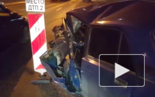 Жуткое видео из Москвы: в массовой аварии пострадали три человека