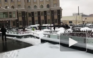 Появилось видео с места покушения на предпринимателя в Москве