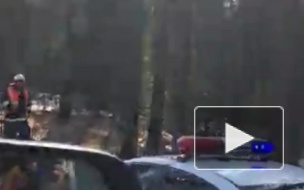 Появилось видео с места ДТП с маршруткой, которое заблокировало Приморское шоссе