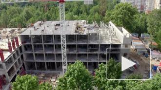 На Народной улице в Петербурге продолжается строительство нового корпуса "Госпиталя для ветеранов войн"
