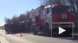 Появилось видео страшного ДТП на Мурманском шоссе: двое погибли