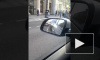 Видео: на Невском мотоциклист сбил женщину на пешеходном переходе