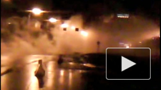 Сауна у Приморской: улицу Нахимова заволокло паром