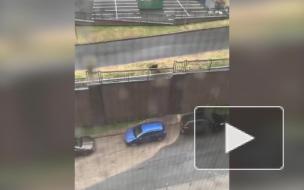 Паркинг ЖК "Ленинград" затопило из-за ливня