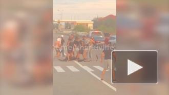 Обстрел автобуса под Харьковом сняли на видео