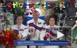 Космонавты Роскосмоса с МКС поздравили россиян с наступающим Новым годом