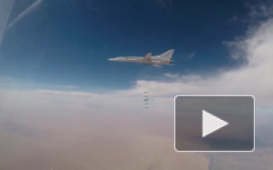 Минобороны РФ опубликовало видео нанесенных ударов по террористам в сирийском Абу-Кемале