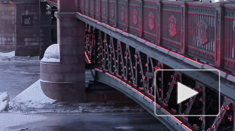 Дворцовый мост покраснел на китайский Новый год