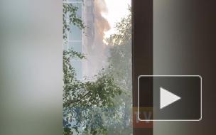 В пожаре на Северном проспекте пострадала женщина