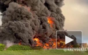 В Севастополе загорелся резервуар с топливом из-за атаки дрона 