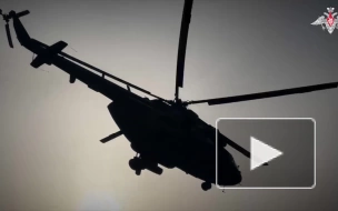 Минобороны показало кадры боевой работы экипажей ударных вертолетов и групп огневой поддержки армейской авиации