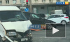 На перекрестке Славы и Белградской столкнулись легковой автомобиль и микроавтобус