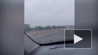 По дороге к Минску заметили военную технику