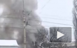 В Воронеже разгорелся пожар на хладокомбинате