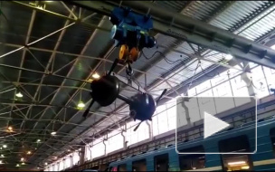 Видео: Петербургский метрополитен заснял летающую колесную пару