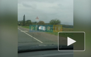 Видео: На Таллинском шоссе столкнулись две иномарки 